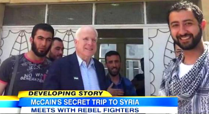 McCain with Syrian rebels