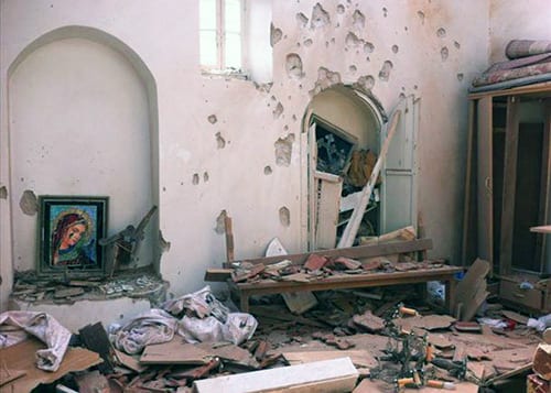 Syrian church destroyed, Damascus.