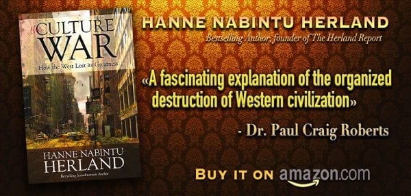 Hanne Herland weekly commentaries on World Net Daily: The Culture War book, Hanne Nabintu Herland