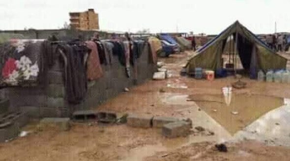 Photo from the current Tawhargha crisis in Libya, February 2018. Tawergha tribe is attacked.