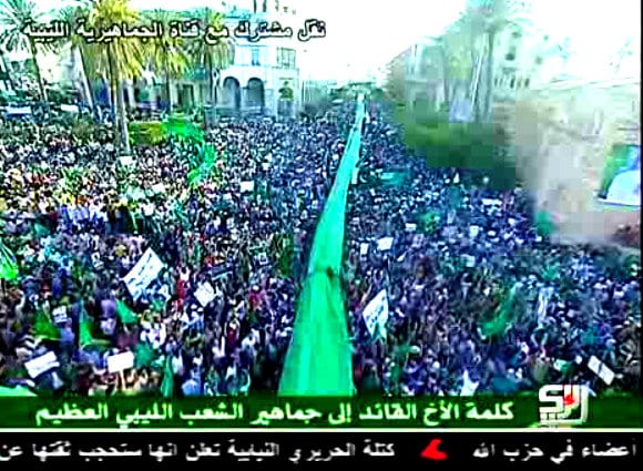pro-Gaddafi demonstrations 