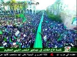 libya green square 1 july pro gaddafi rally Re-colonialism in Libya