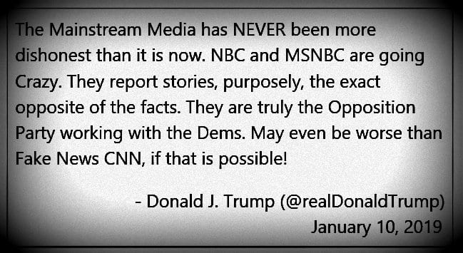 Mainstream media Donald Trump quote