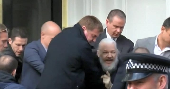 Julian Assange is arrested in London