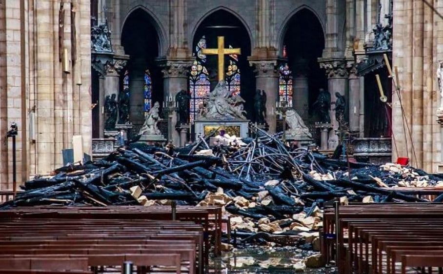 Notre Dame 1000 churches vandalized in France 2018: 