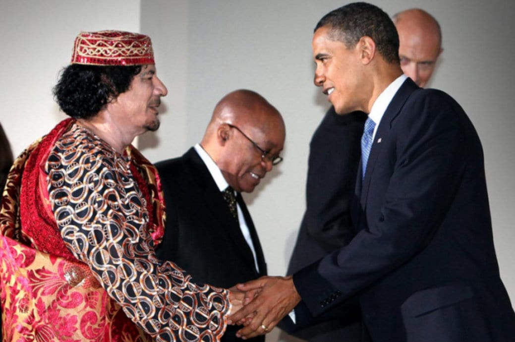 allegations of Muammar Gaddafi "killing his own people", "genocide in Libya" were pure lies. 