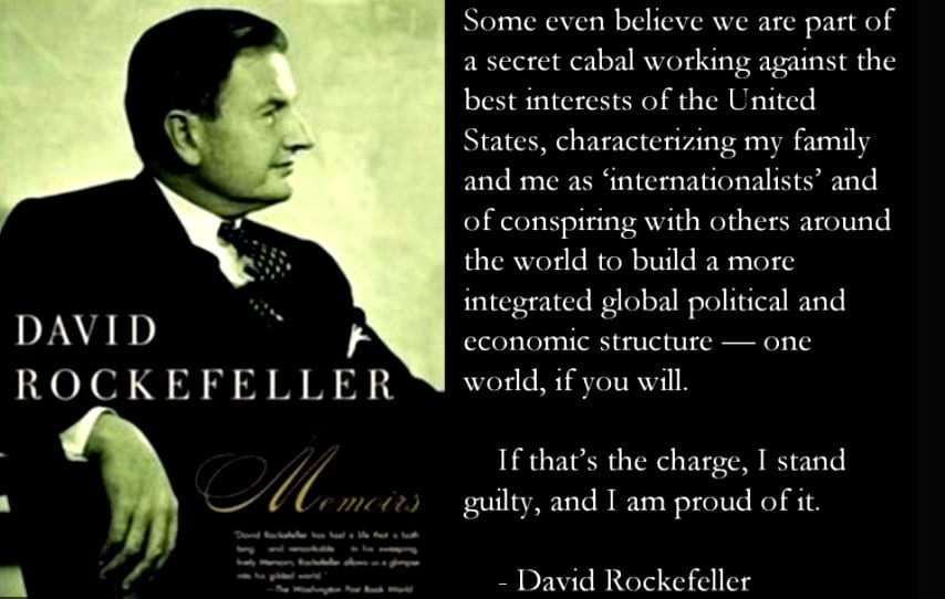 Who Owns the World? David Rockefeller quote, Herland Report