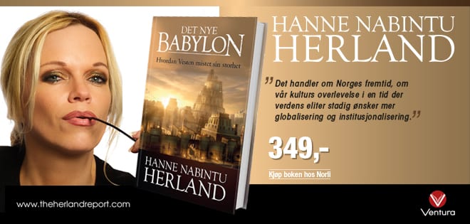 Hanne Nabintu Herland Det Nye Babylon Noe helt nytt i Norge Herland Report nett-TV: